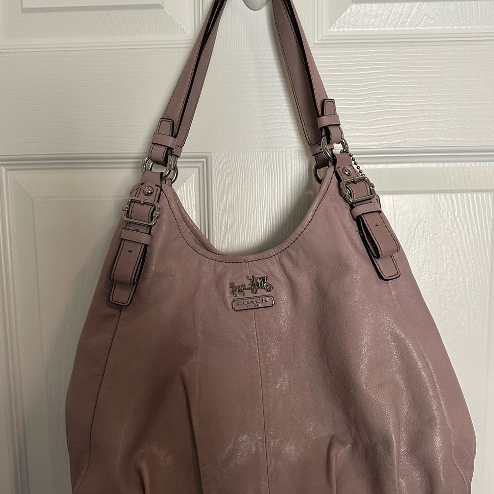 Sold on another platform — Coach Lavender Leather Shoulder Bag